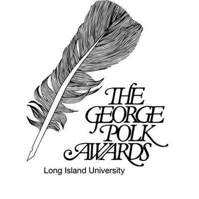 George Polk Award logo with a feather and typography